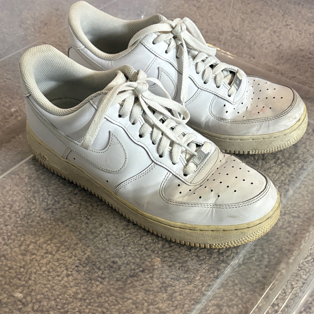 Nike White Lace-Up Sneakers